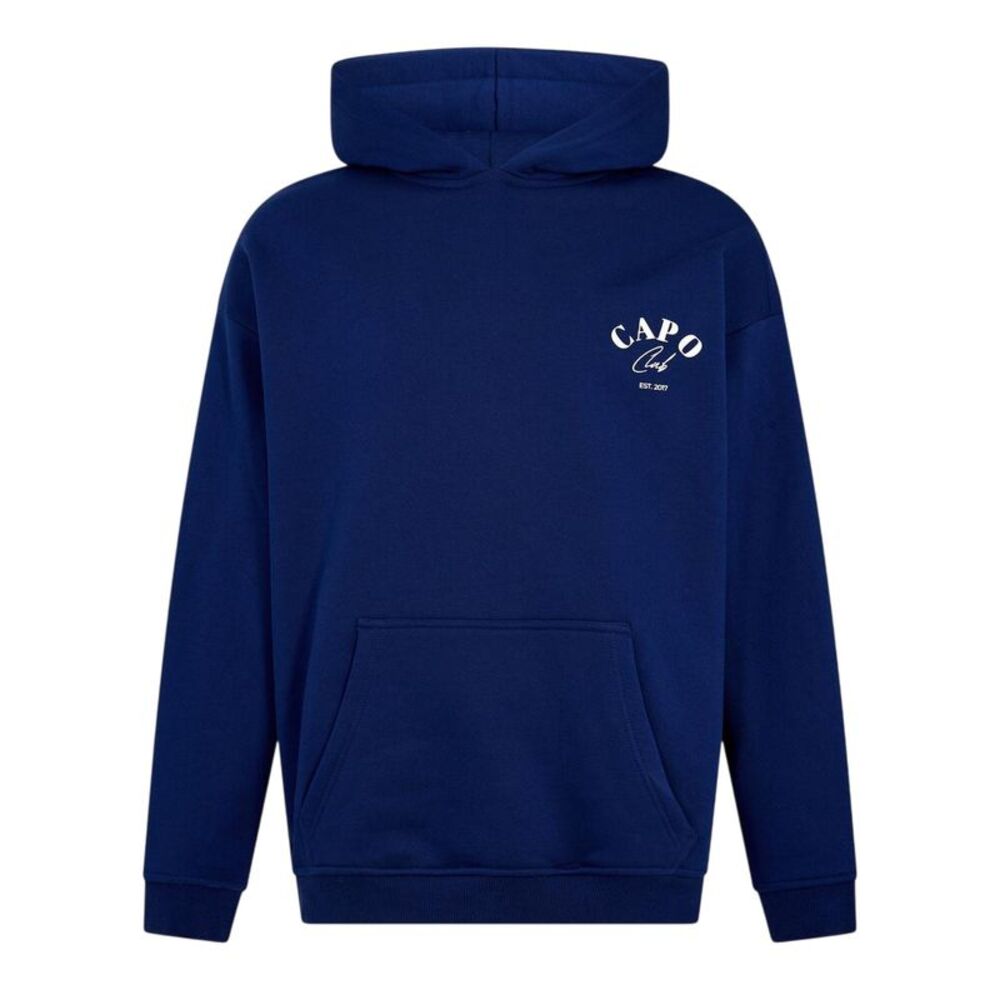 Capo Mens Club Hoodie / Navy/White